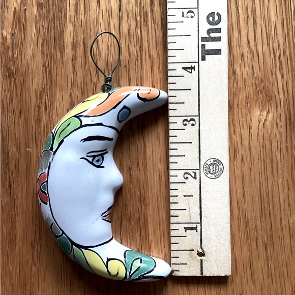 Talavera Mexican Moon: Pottery Hanging 🌙 - Picture 6 of 13